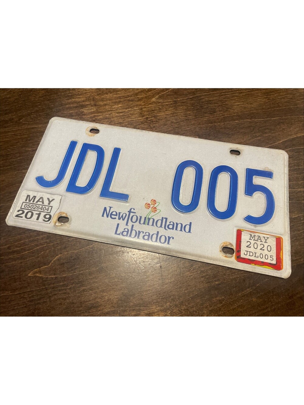 Newfoundland License Plate (Expired) Labrador Canada Picture Plant JDL 005 2020